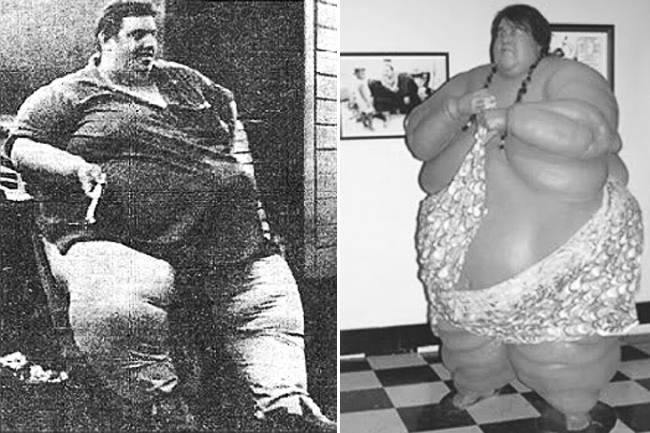 Trọng lượng của chú rể John Bower Minnoch (Mỹ) nặng 635 kg chênh gần 6 tạ với cô dâu Jeanette nặng 50 kg. Jon Brower Minnoch sinh năm 1941 và đã từng đạt kỷ lục là người đàn ông nặng nhất thế giới.
